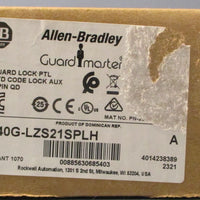 Allen Bradley 440GLZS21SPLH Ser A Guard Master Guard Lock PTL STD Code Lock Aux