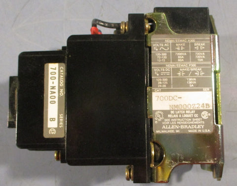 Allen Bradley 700DCNM000Z24 Ser B Control Relay 700NA00 Ser B