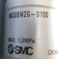 (Lot of 2)SMC NCGBN200100 Dbl Acting Pneumatic Cylinder 20mm Bore 100mm Stroke