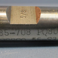 Strasmann 5/8" 85708 PQ80 HSSCO 55S3 BF 4 FLT Pro CNC Resharp Rough End Mill