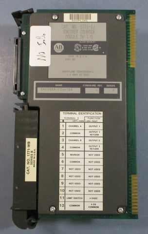 Allen Bradley 1711IJ Encoder / Counter Module Ser A 5V I/O w/Swing Arm Terminal