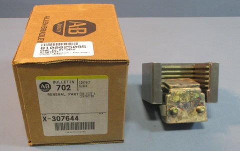 Allen Bradley X-307644 Contact Block For Size 6 Contactor Bulletin 702