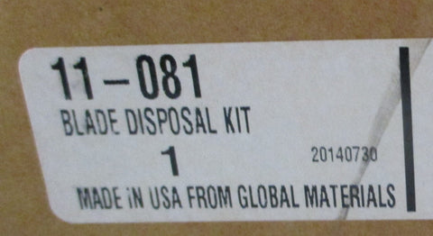 Stanley 11-081 Blade Disposal Kit Yellow Container w/ White Wire Rack 11-080
