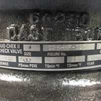 CRANE DUO CHEK II CHECK VALVE SERIES 250 SIZE 6" 250 CAST IRON G25HNFS16