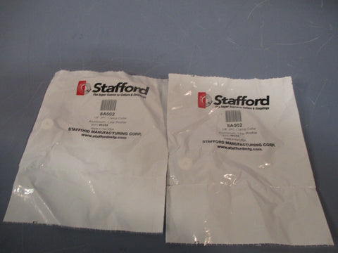 Lot of (2) Stafford Two-Piece Clamp-Type Shaft Collar 1/8" 8A002