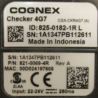 Cognex Checker 4G7 82501821R L Vision Sensor 82100691R Rev A 2226VDC