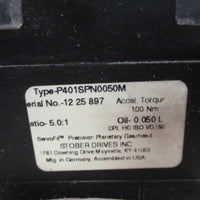 STOBER 12 25 897 PLANETARY GEARBOX RATIO 5.0:1 P401SPN0050M