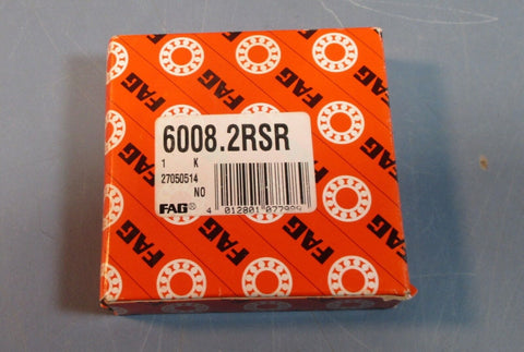 FAG 6008.2RSR Single Row Sealed Deep Groove Ball Bearing 40mm ID, 68mm OD NIB