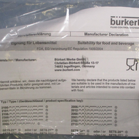 Burkert 2100 Angled Pneumatic Actuated Valve w/ 8691 Single Act Pilot 24V 8801