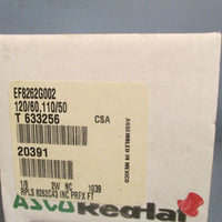 ASCO Red Hat 2Way Solenoid Valve Brass Body 115 VAC EF8262G002
