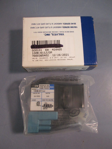 MAC Valves, Inc C13000 Solenoid Valve Coil 24 VDC 8.5 WATT 130B611JJ