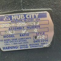 Hub City 0221-12251-806 Worm Gear Speed Reducer 5:1 Ratio Model M381