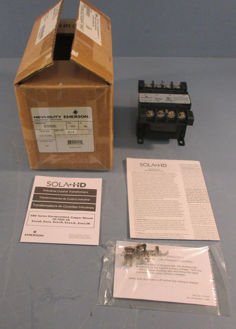 Emerson E050E Hevi-Duty Transformer 120 x 240V Volt 24V Sec .050KVA
