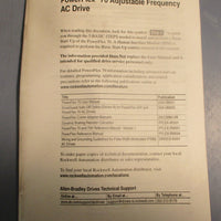 Allen Bradley 20AB9P6A0AYYANC0 Ser A PowerFlex 70 Variable Frequency Drive 3PH