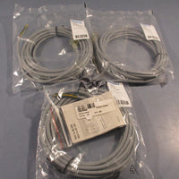 Lot of (3) Festo KMEB2245LED Plug Socket W/Cable 24Vdc; 5m Long 174845