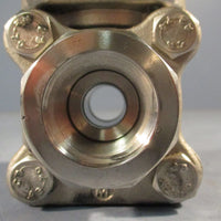 SVF Flow Controls R8006666ATSE0005LK00 3-Piece Ball Valve R8 Series 1/2"