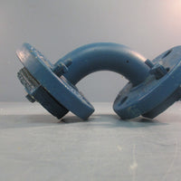 Crane A395150 Flanged Pipe Elbow Fitting 1" PFTE Lined 8" Length