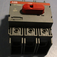 ABB 0T100E3 Load Break Switch 3 phase 600 Vac 100A 1SCA022398R4400