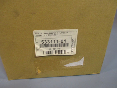 HEIDENHAIN ENCODER RCN 228 16384 03S17-7V K - ID 533111-01 SEALED