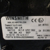 WINSMITH 920XWUS2X000GC 60:1 WORM GEAR SPEED REDUCER 920WU LR 60:1 1750RPM