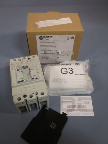 ALLEN BRADLEY G-FRAME MOLDED CASE CIRCUIT BREAKER SER A 140G-G6C3-C30