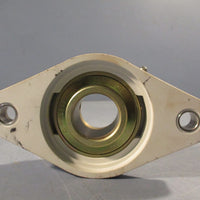 AMI 13/16" WIDE SET SCREW WHITE 2BOLT FLANGE UCNFL20619W