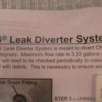 PIG TLS462CL Pipe Leak Diverter Bag and Hose System Clear NIB