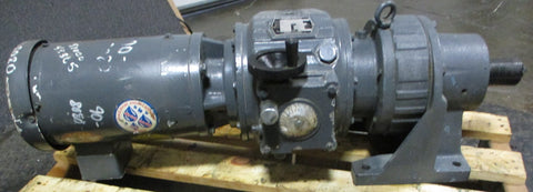 Shimpo Ringcone RA4073M1.5 Gearbox w/ Baldor VWDM3558T Motor 13/4" Shaft Dia