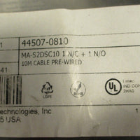 Omron 445070810 Actuator MA Series 10m Pre Wired Cable MAS2DSC10 1 N/C + 1 N/O