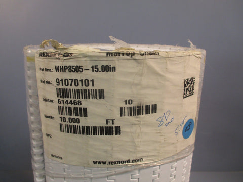 REXNORD 91070101 MatTop Chain 10FT WHP850515.00IN