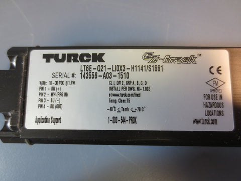 Turck EZTrack LT6EQ21LI0X3H1141/S1661 6" Linear Transducer Q21 LDT Rev B New