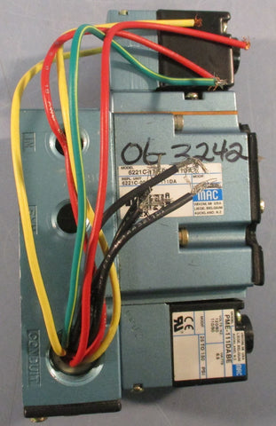 Mac Valves 6221C113PM111DA Solenoid Valve 25150PSI 120V 60Hz 61/4" Length
