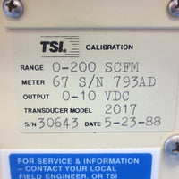 TSI Thermoflo Model 67 Linear Signal Conditioner 0-200 SCFM