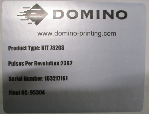 Domino Type SH/MR/HD Shaft Encoder Assembly 78208 2362PPR