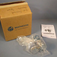 Matheson 3430A Series Tri Gas General Line Regulator SS 125 PSIG SEQ3432ANV
