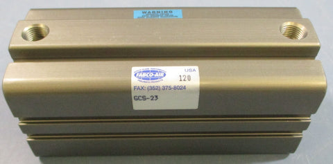 FabcoAir GCS23 Air Cylinder 11/2" Bore 31/4" Stroke Single Rod Fabco Air