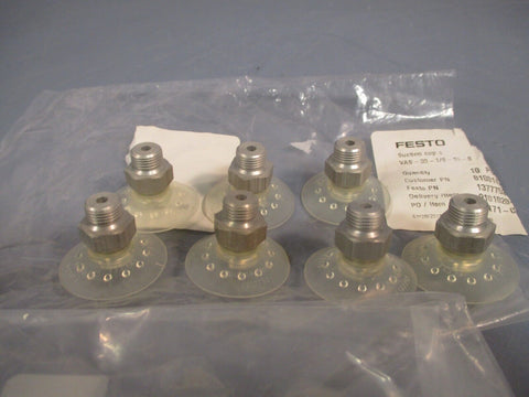 Lot of (17) Festo Suction Cup VASB-15-1/8-SI-B