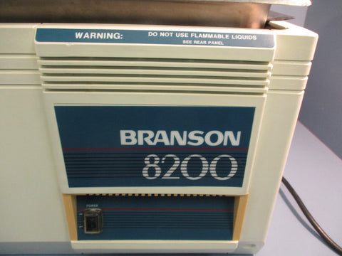 Branson 8200 B8200R1 Ultrasonic Cleaner 50/60Hz 117 Volts 3.0 Amps 5.5gallon