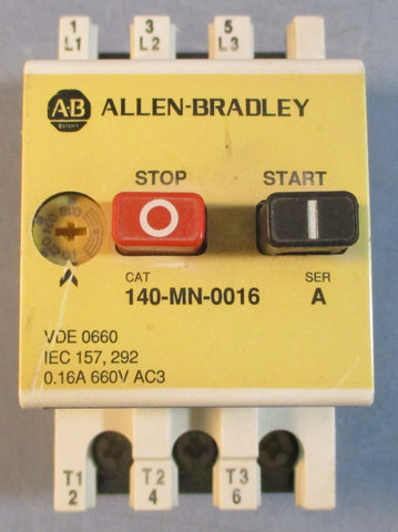 Allen Bradley 140MN0016 Ser A Motor Starter 3PH 1.8Nm/16Lbin