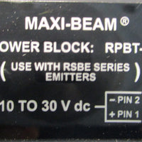 Banner RPBT1 MaxiBeam Power Block PhotoElectric Emitter Sensor 1030VDC 25697
