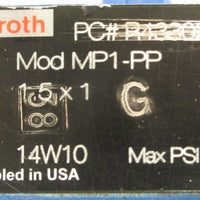 Rexroth MP1PP Hydraulic Cylinder 1.5x1 250PSI Max 11/2" Bore 1" Stroke
