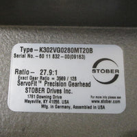 Stober K302VG0280MT20B 27.9:1 Ratio ServoFit Precision Gearhead Gear Reducer New