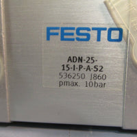 FESTO 536250 DOUBLE ACTING AIR CYLINDER ADN2515IPAS2