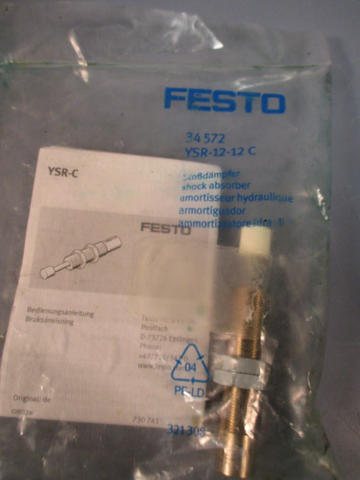 FESTO 34572 Pneumatic Shock Absorber YSR-12-12-C