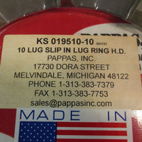 Pappas Inc KS 01951010 10 Lug Slip In Lug Ring H.D. 91/8" Total OD