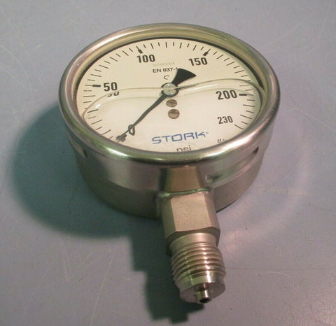 Stork Pressure Gauge 0-230 psi 50595004 EN 837-1
