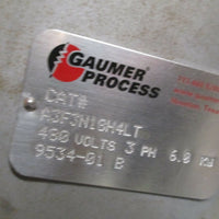 GAUMER PROCESS HEATER 480 VAC 3 PHASE 6 KW A3F3N18H4LT