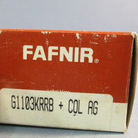 LOT OF (2) FAFNIR FARM BEARINGS G1103KRRB+COL AG BEARING INSERT