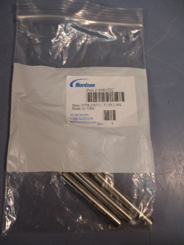 LOT OF (3) Nordson 938152C Heater Element Cartridge 240 VAC, 155W
