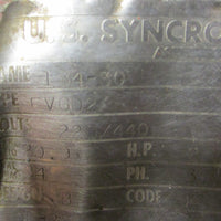 US Syncrogear EVGD2 Gearmotor CL2 20.9:1 3PH 2HP 1800RPM 11/4" Shaft Dia